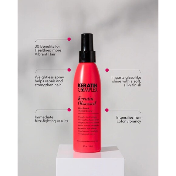 NEW Keratin Complex Keratin Obsessed Multi-Benefit Treatment Spray 5 oz Leave In - Picture 7 of 10